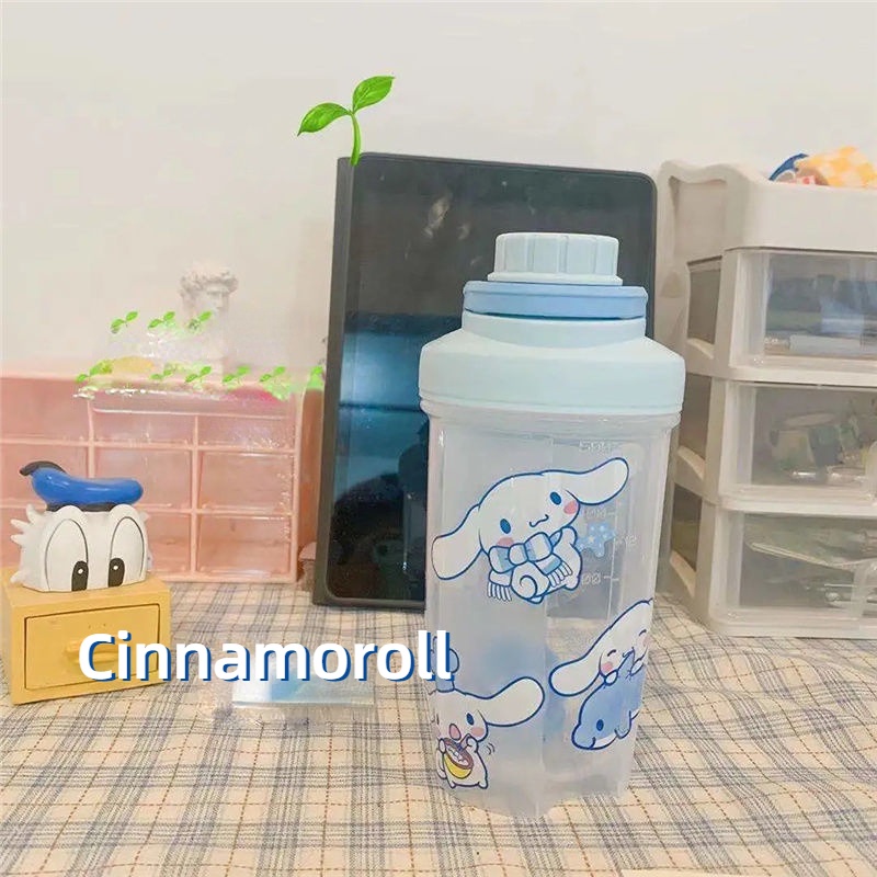 Bình Nước Nhựa Trong Suốt Cỡ Lớn In Họa Tiết Hoạt Hình My Melody Dễ Thương Thời Trang Mùa Hè Cho Học Sinh