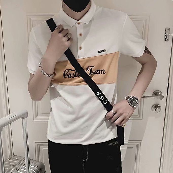 Áo polo Tay Ngắn Màu Đen Thời Trang Cho Nam