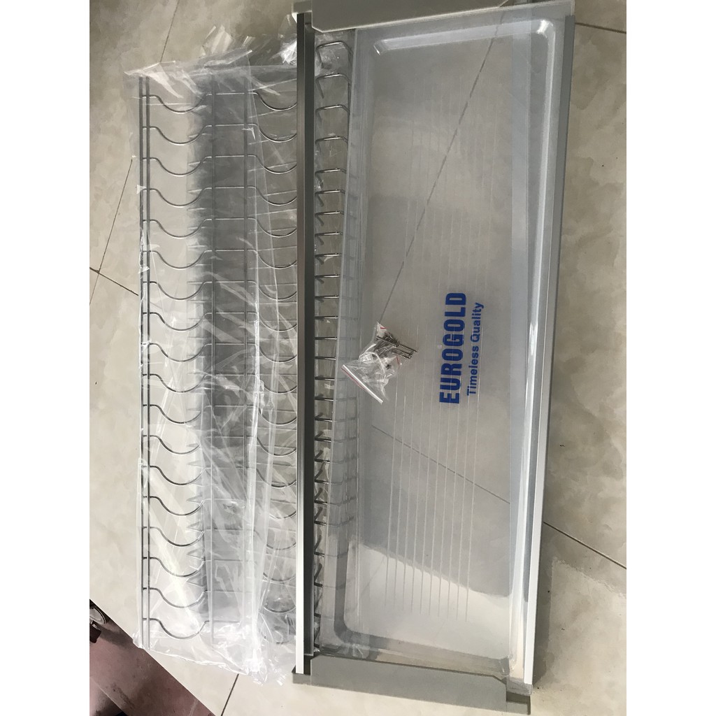 Giá bát cố định 2 tầng bằng inox 304 mã EPS bóng mờ, nhập khẩu của hãng Eurogold