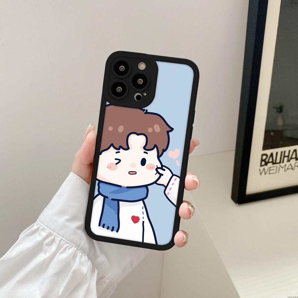 Ốp lưng iphone cạnh vuông lỗ camera bẹo má 6s/6splus/7/7plus/8/8plus/x/xr/xs/11/12/13/pro/max/plus/promax-Awifi B4-1