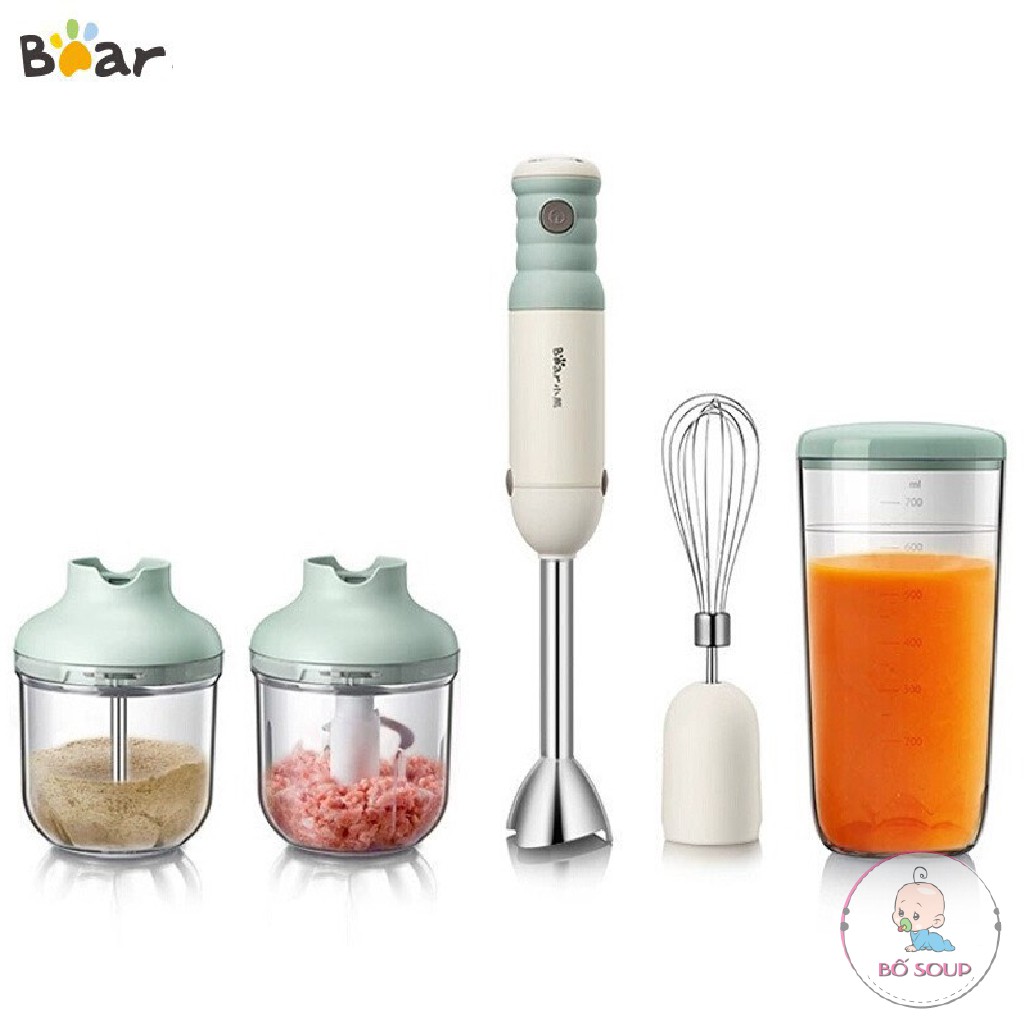 Máy xay cầm tay chính hãng bear thiết kế nhỏ gọn Shop Bố Soup