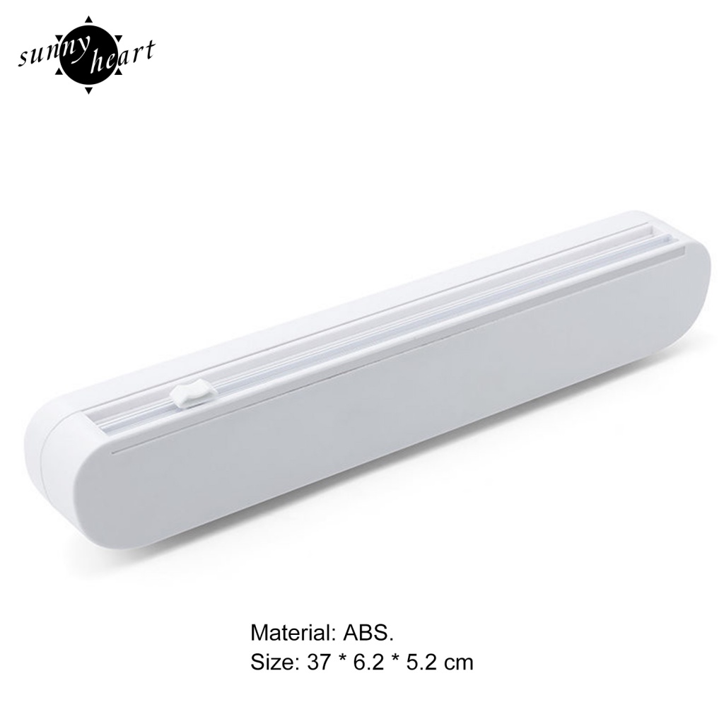 Hộp Đựng Màng Bọc Thực Phẩm Không BPA Màu Trắng Sắp Xếp Gọn Gàng Cho Nhà Ở