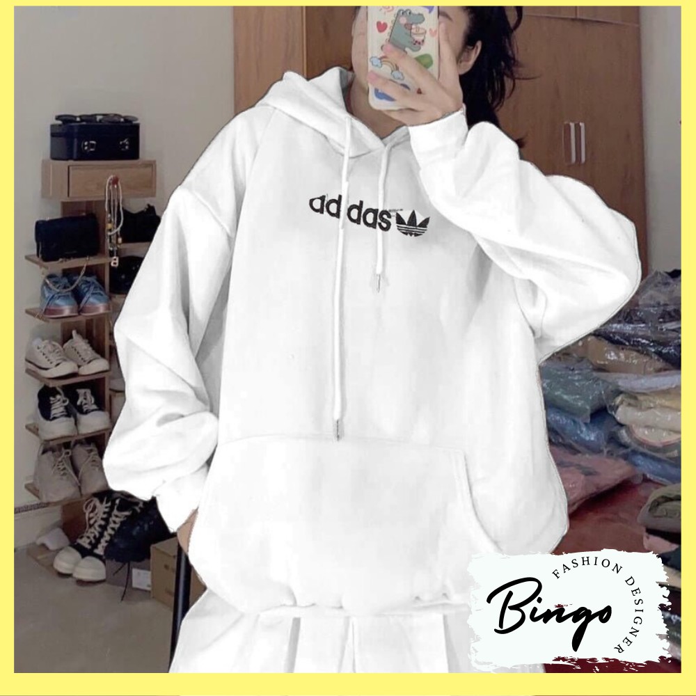 Áo Hoodie UNISEX ADIDAS Form Rộng - Áo Hoodie ADIDAS Nỉ Dày Dặn Cotton Mềm Mịn