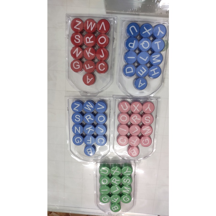 Bộ chữ số Nam châm 30mm cao cấp vỉ 26 chữ cái hít siêu mạnh