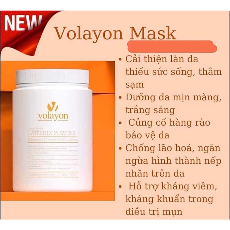 Mặt Nạ Tảo Vàng VOLAYON Làm Trắng Da Mờ Thâm Nám