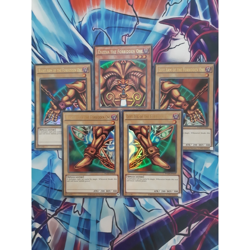 Bộ Thẻ Bài YugiOh! Thần Sức Mạnh Exodia Mã YGLD - Ultra Rare - Unlimited