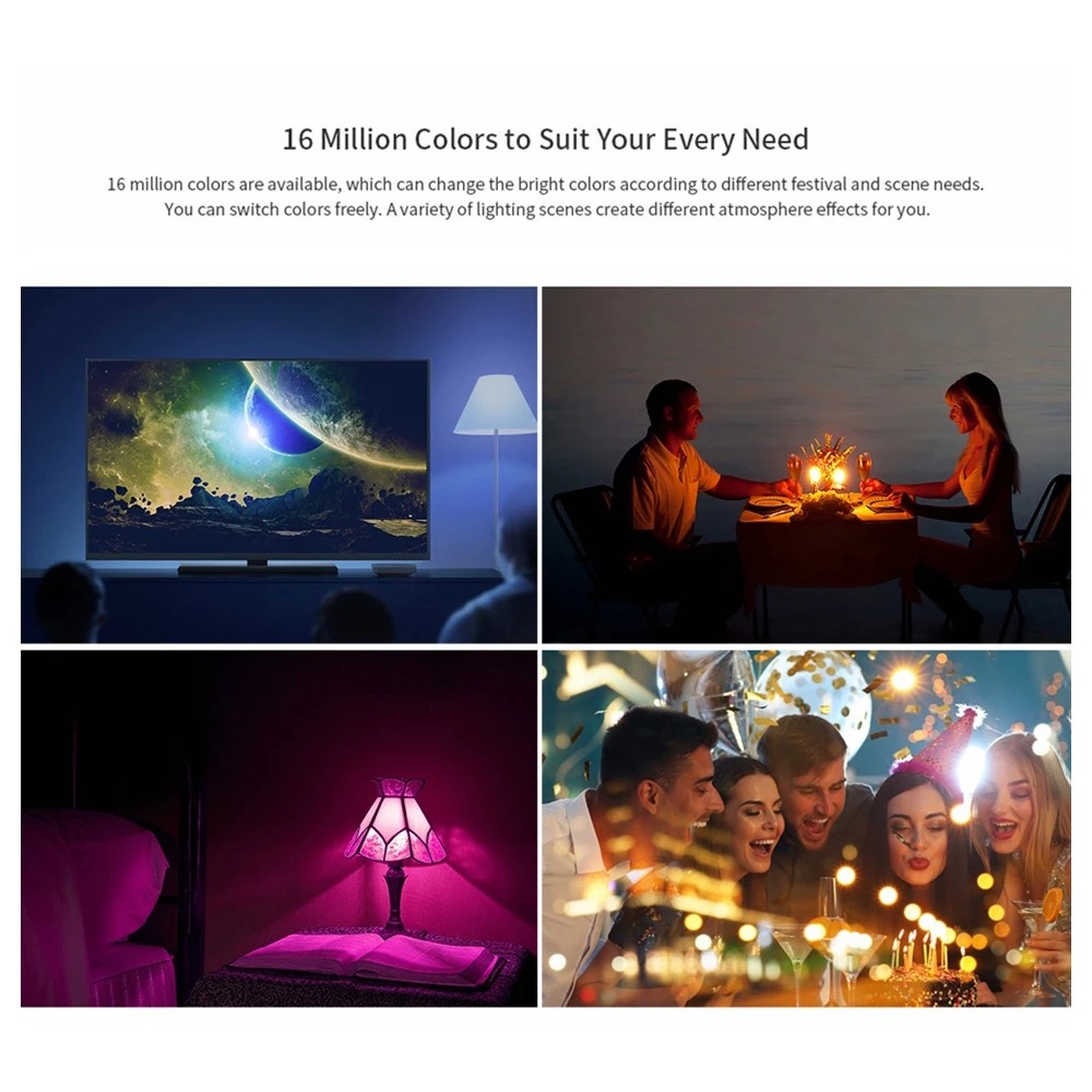 GOOGLE Bóng Đèn LED Thông Minh Xiaomi Youpin Yeelight 1SE E27 6W RGBW Điều Khiển Từ Xa Bằng Điện Thoại