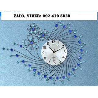 Đồng hồ treo tường trang trí nghệ thuật sương mai mềm mại
