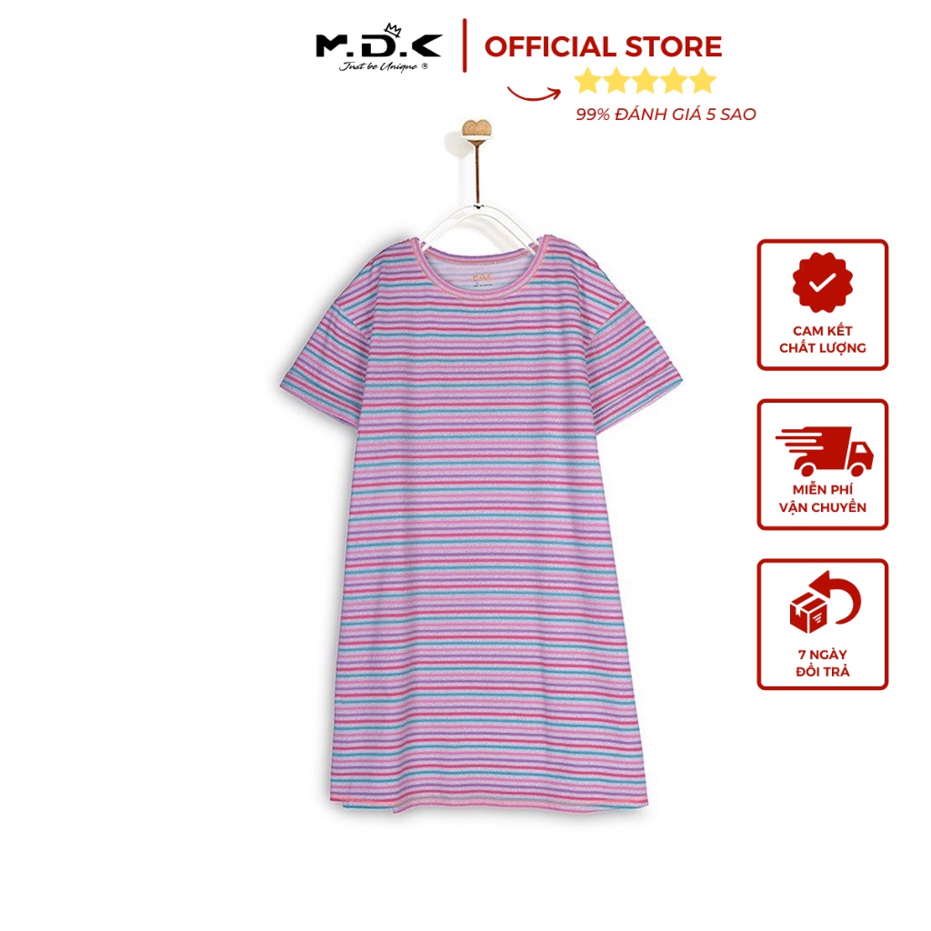 Đầm Bé Gái Easy Dress M.D.K Signature Short-sleeve Aop Ez Dress M.D.K - xinh xắn, đáng yêu