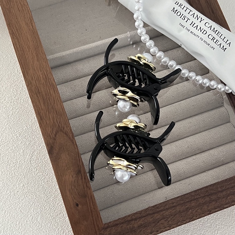 Kẹp Tóc Đính Hoa Trà Phong Cách Hàn Quốc Cổ Điển Dành Cho Nữ