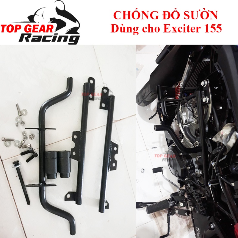 Chống Đổ Sườn Exciter 155 Xuyên Khung Sắt Sơn Tĩnh Điện