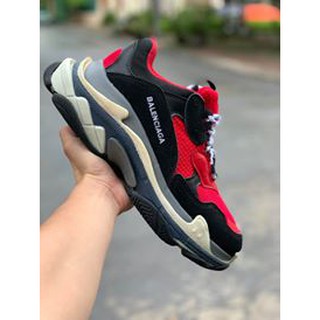 [ FULL BOX ] Giày balenciaga trips Đen đỏ R.E.P 1:1
