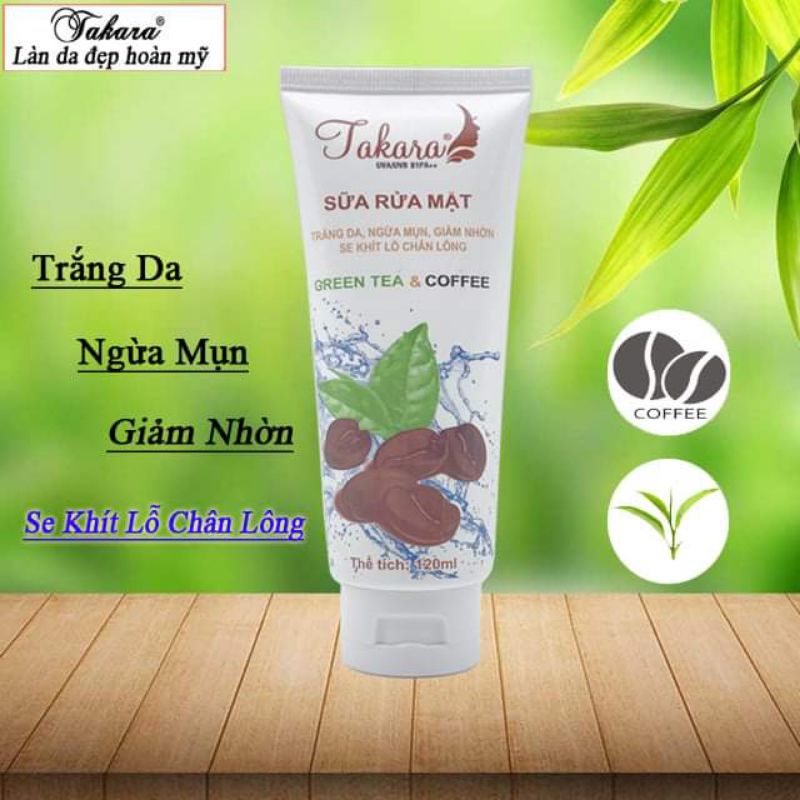 Sữa Rửa Mặt TAKARA Giúp Dưỡng Trắng Da - Ngừa Mụn - Giảm Nhờn