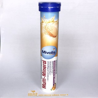 Viên sủi Mivolis Multi-Mineral vị cam chanh leo - hàng nội địa Đức
