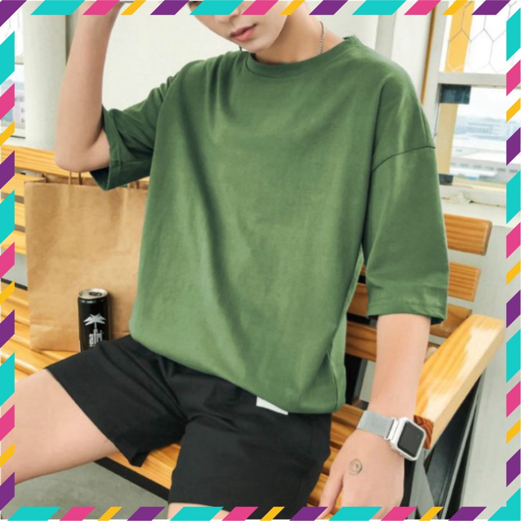 Áo Thun Tay Lỡ Basic Nhiều Màu Siêu Hot🍁 Unisex nam nữ đều mặc được | BigBuy360 - bigbuy360.vn