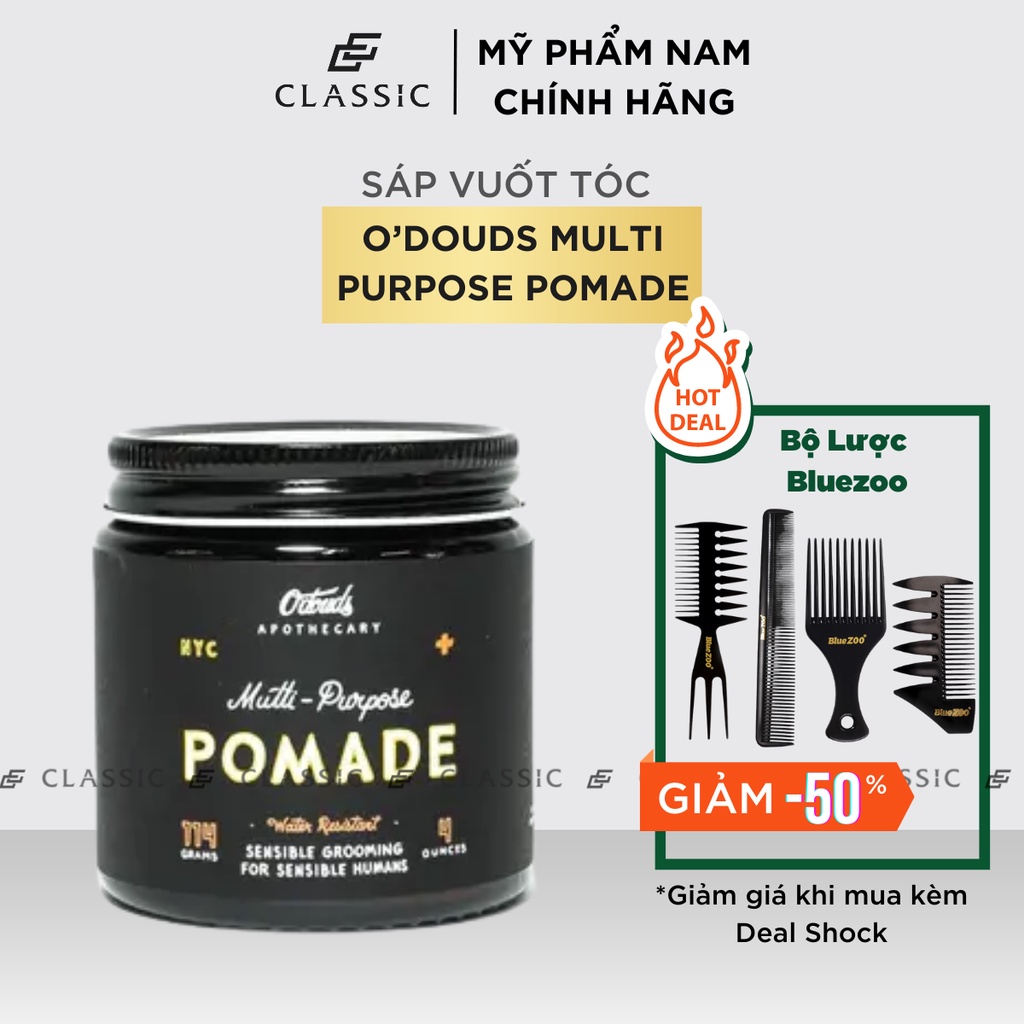 Sáp vuốt tóc O’douds Multi Purpose Pomade 114g