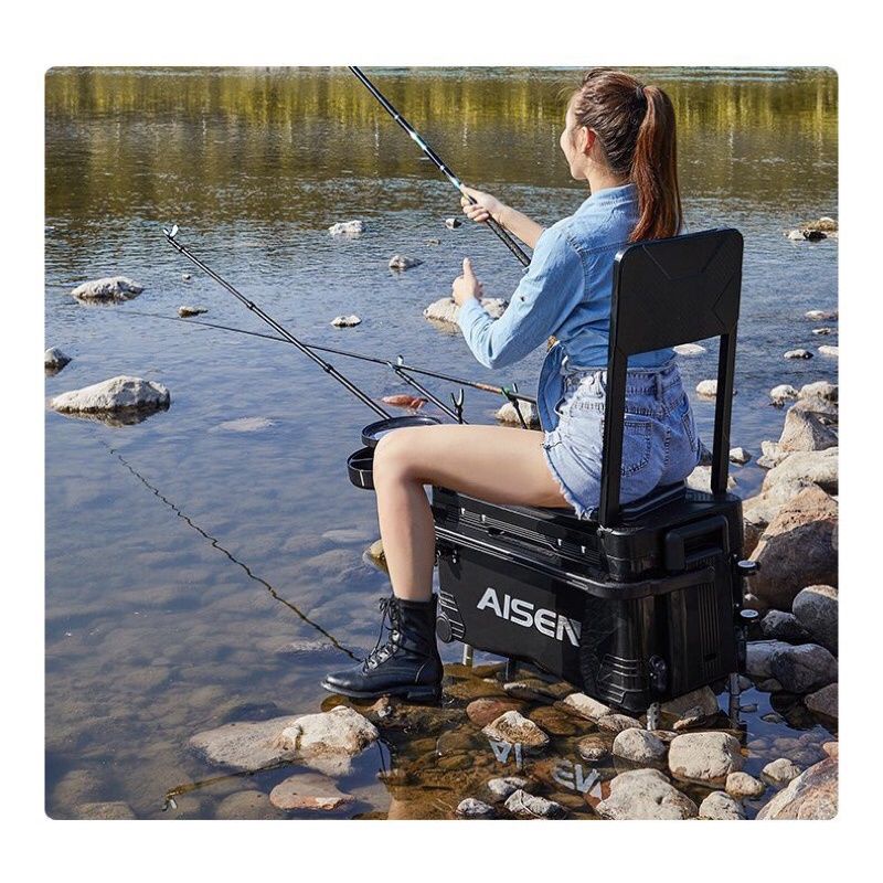 Thùng AISEN 42l gồm 2 màu Đen và Trắng Cực Phẩm Sang Trọng. Thùng Đài Cao Cấp