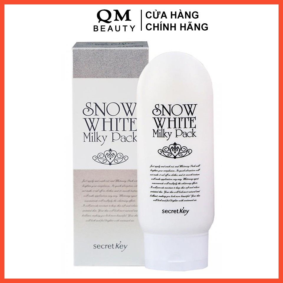 Kem tắm trắng Secret Key Snow White Milky Pack 200g