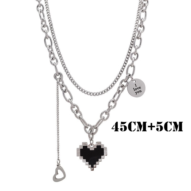 Vòng cổ Hợp Kim Mặt Trái Tim Thời Trang Cho Nữ