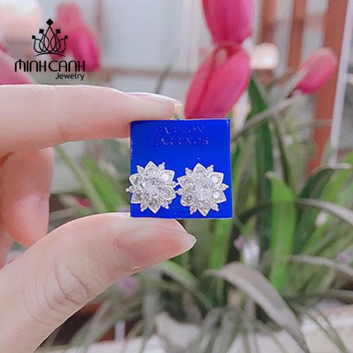 Bông Tai Bạc Nữ Hoa Sen Quốc Hoa - Minh Canh Jewelry