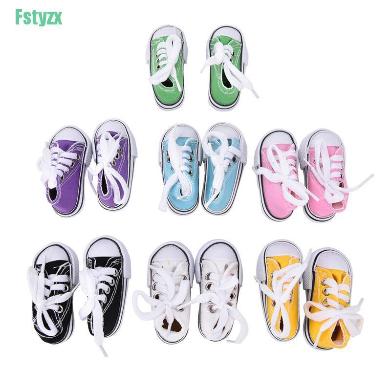 fstyzx 7.5cm Canvas Shoes BJD Doll Toy Mini Doll Shoes 16 Inch Sharon doll Boots