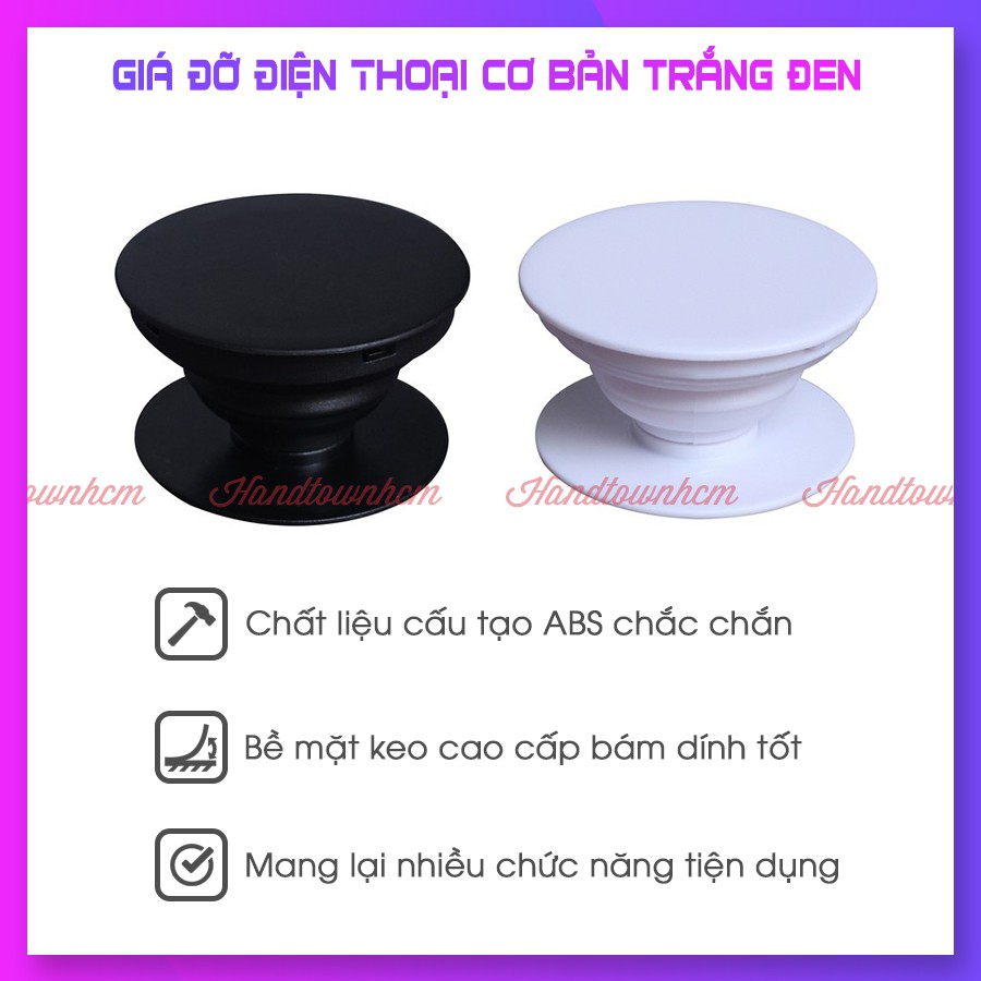 Giá đỡ điện thoại Trắng - Đen đơn giản