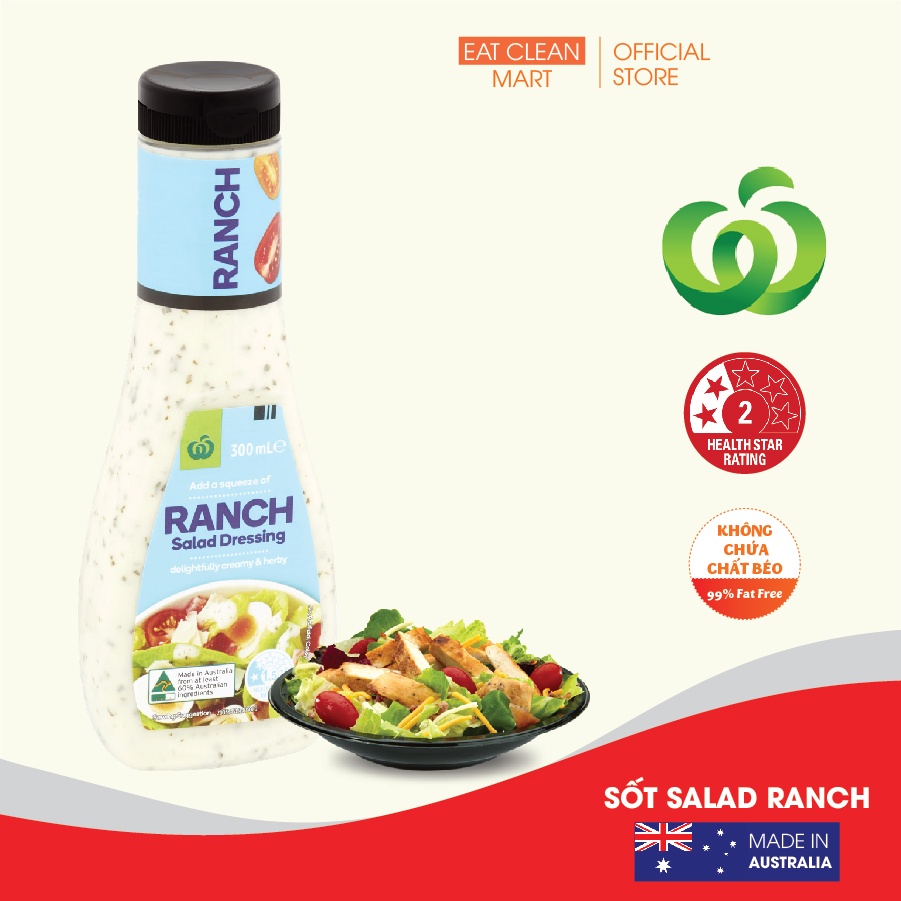 Sốt Salad Ranch - Woolworths Ranch Salad Dressing 300mI