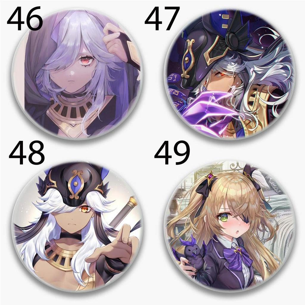 Huy hiệu Yae Miko Razor Lisa Kujou Sara Keqing Cyno Raiden Shogun Beidou Traveler Electro Fischl Dori Kuki Shinobu M0393