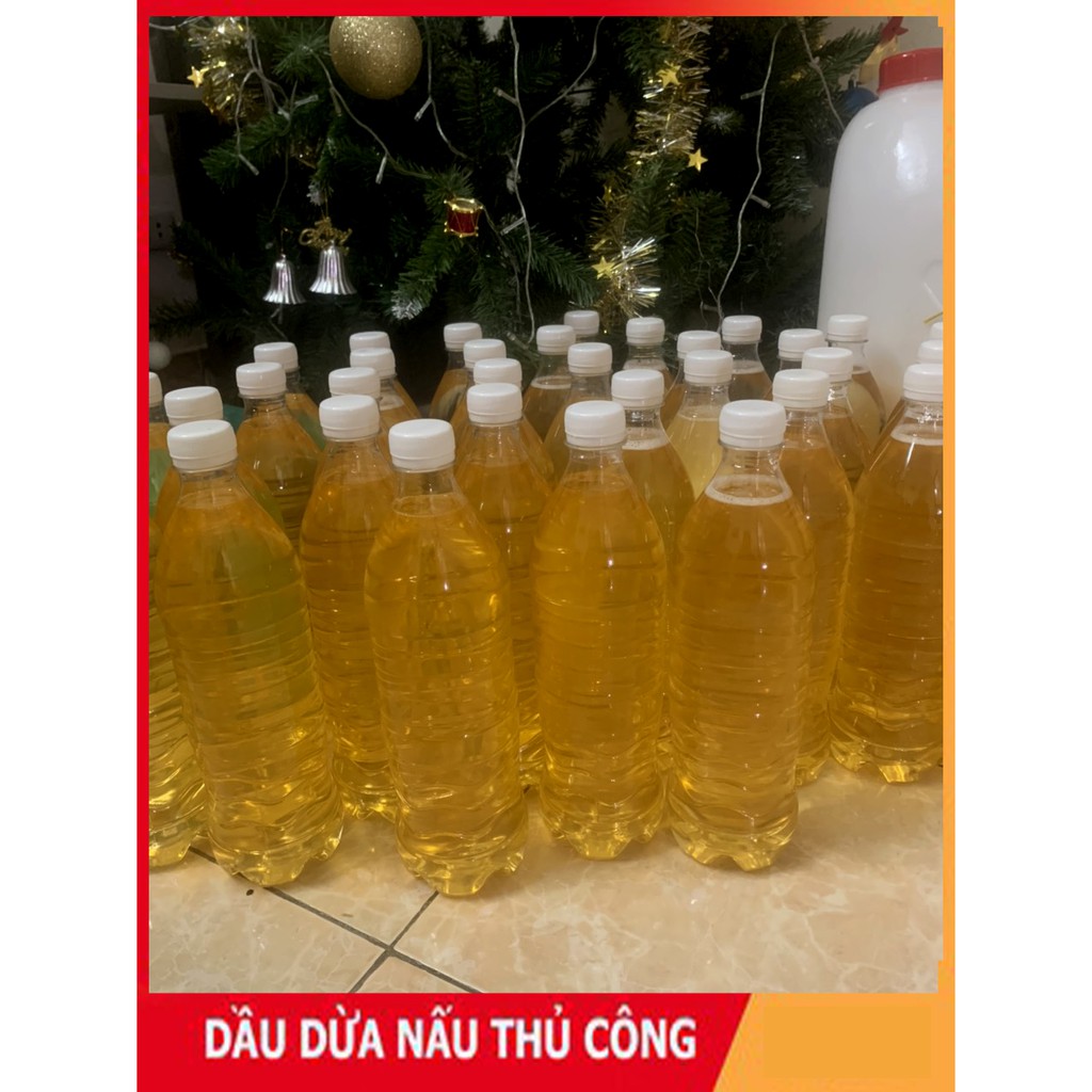 [SIÊU SALE] 10 Lit - dầu dừa Bến Tre nấu thủ công rất thơm ( chống nẻ , rạn da , chống . hăm)