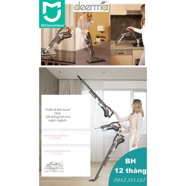 Máy Hút Bụi Cầm Tay có dây Deerma DX700S, DX700 - BH CHÍNH HÃNG 06 Tháng, bản Quốc tế | BigBuy360 - bigbuy360.vn