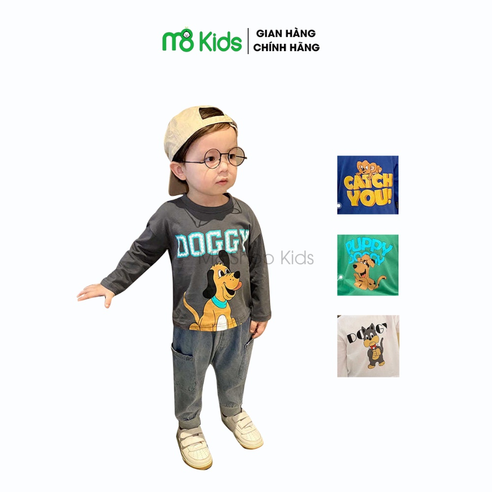 Áo thun dài tay in họa tiết ngộ nghĩnh cho bé 8-18kg QATE713 - M8ShopKids