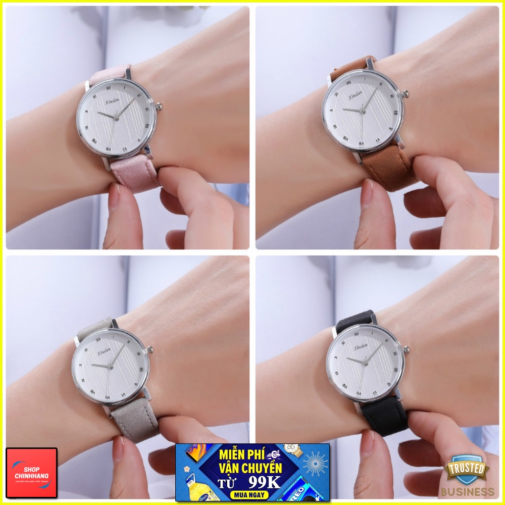 ĐỒNG HỒ NỮ XINSLON XSL618-4 DÂY DA CỰC ĐẸP AH436