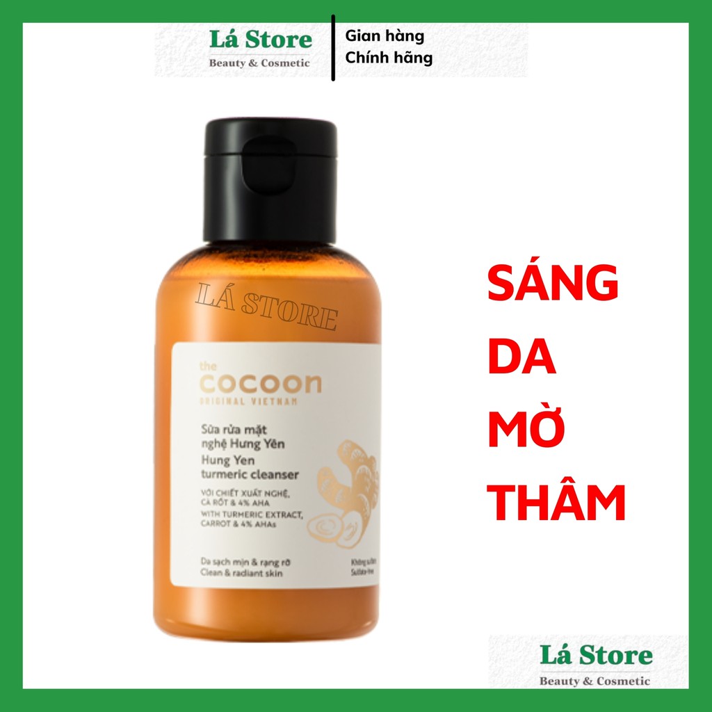 Sữa rửa mặt Nghệ Cocoon  - Sữa rửa mặt nghệ Hưng Yên cocoon 140ml sáng mịn mờ thâm