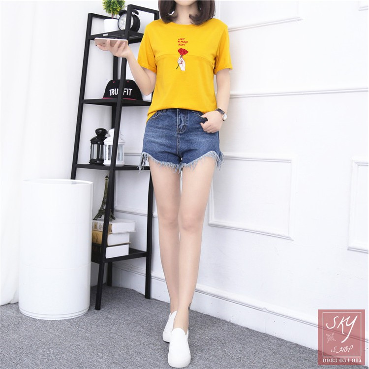 Áo cho con bú sau sinh thời trang 100% COTTON