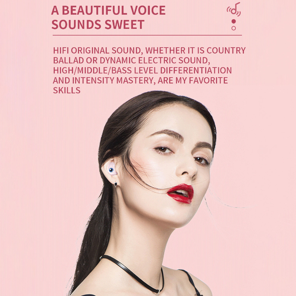 E6 TWS BT5.1 Wireless Earphones HIFI Sound Bilateral Microphone IPX5 waterproof Game No Delay