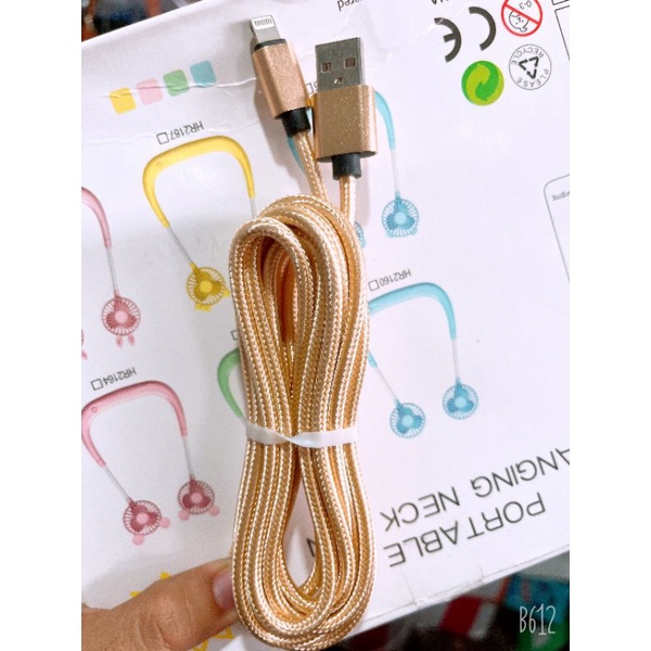 Dây sạc 3m Dù siêu bền Type C, IPhone, micro
