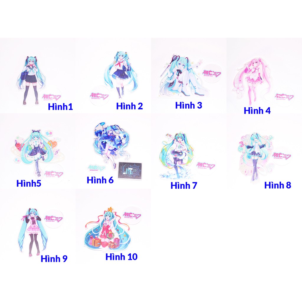 [thanh lý bán lỗ]Standee Tượng Mica Anime 15cm - Hatsune Miku [AAM] [PGN20]