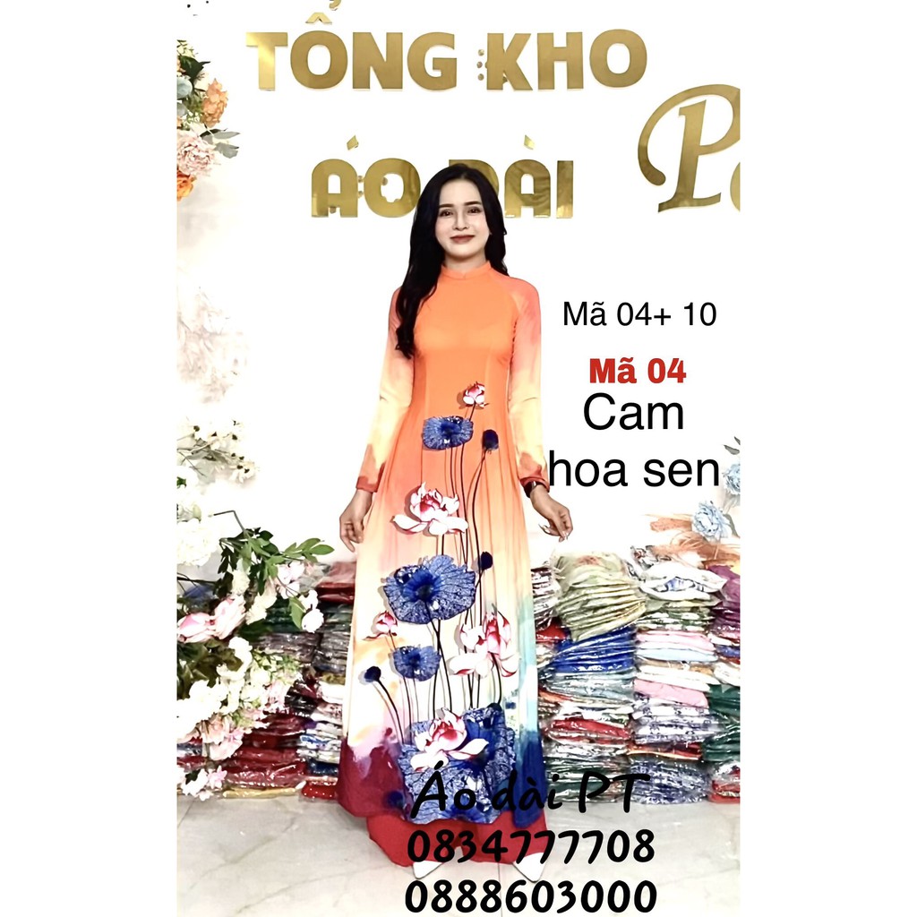 Bộ áo dài Lụa nhật đẹp 2021 Cao Cấp