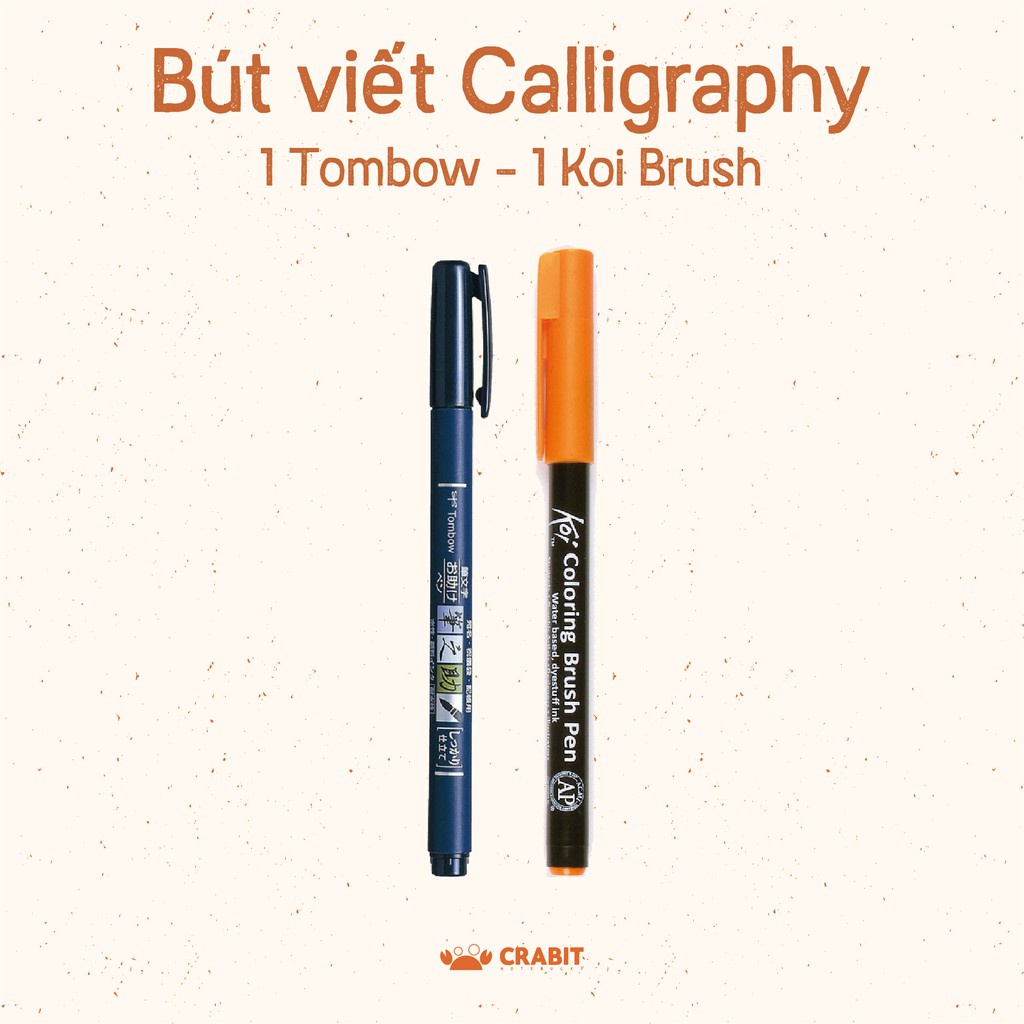 [CRABIT DEAL] Combo 2 bút luyện viết Calligraphy chuyên dụng