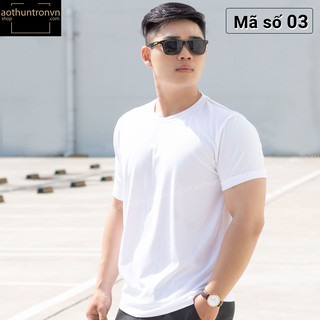 Áo thun trơn unisex cotton 4 chiều mặc mát ngắn tay cổ tròn RIN STORE màu trắng phom basic suông rộng