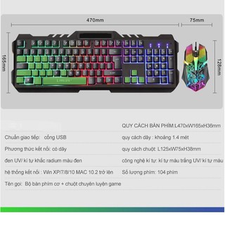 COMBO PHÍM CHUỘT GIẢ CƠ LIMEIDE T21 LED RAINBOW ĐEN