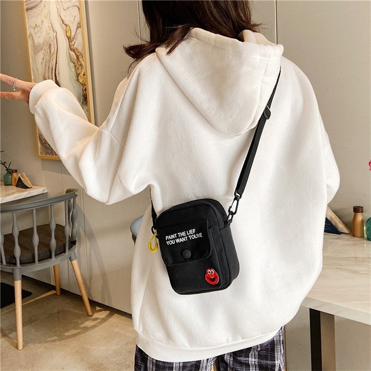 [Mã WAST10K giảm 10K đơn bất kỳ] Túi Canvas Ulzzang Đeo Chéo UNISEX Vải Dù Cao Cấp Cá Tính Hàn Quốc TTI06