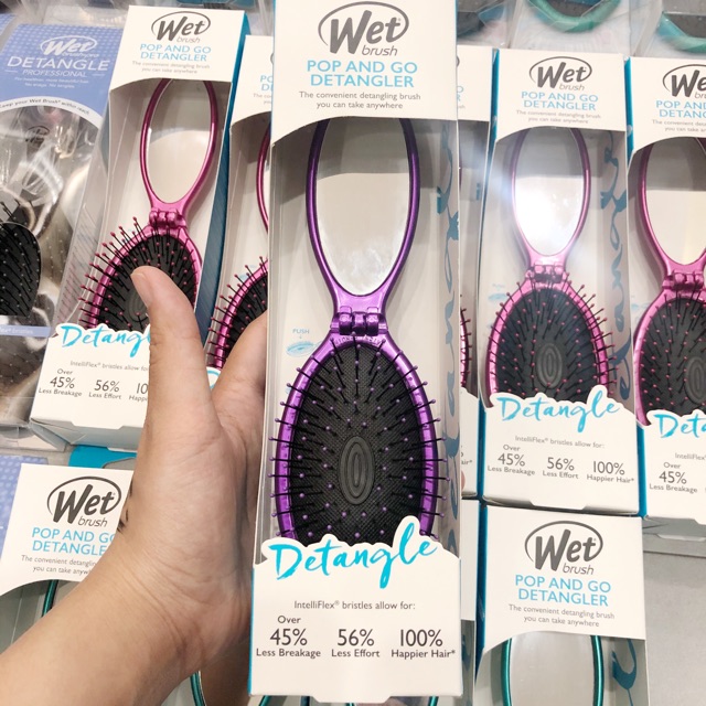 Lược Wet Brush gập pop and go