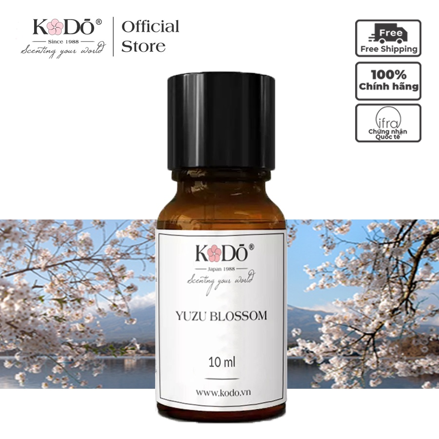 Tinh Dầu Nước Hoa Nhập Khẩu, Thơm Phòng Kodo Yuzu Blossom - Nguyên chất - Hương thơm độc đáo - 10ml/50ml/110ml