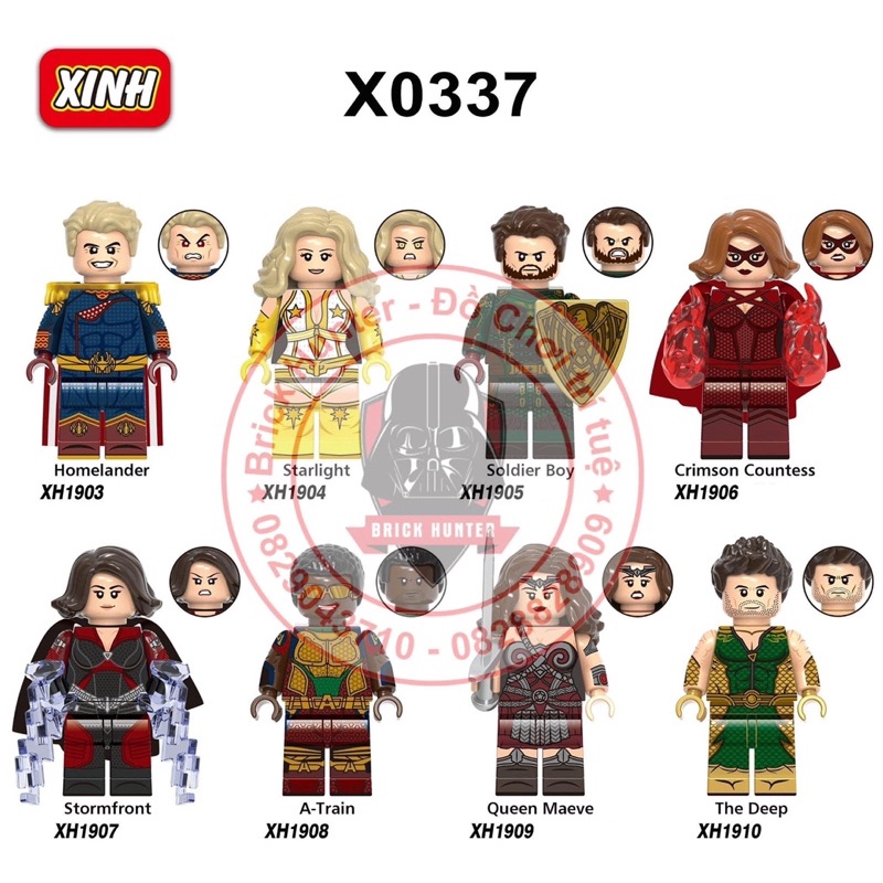 X0337 Minifigures The Boys đồ chơi lắp ráp mô hình nhân vật biệt đội siêu anh hùng phá hoại