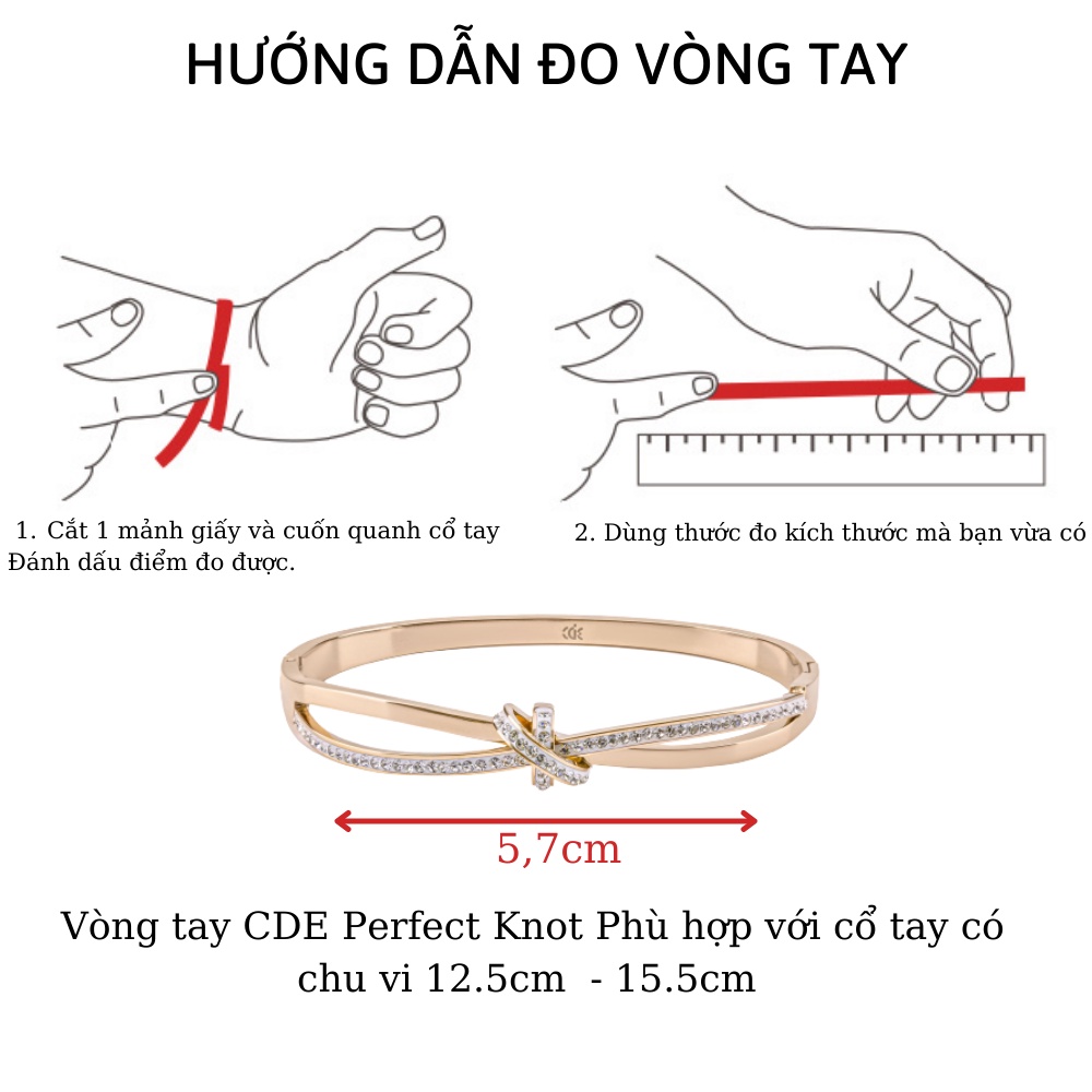 Vòng tay CDE Perfect Knot Rose Gold Bracelet CDE0506