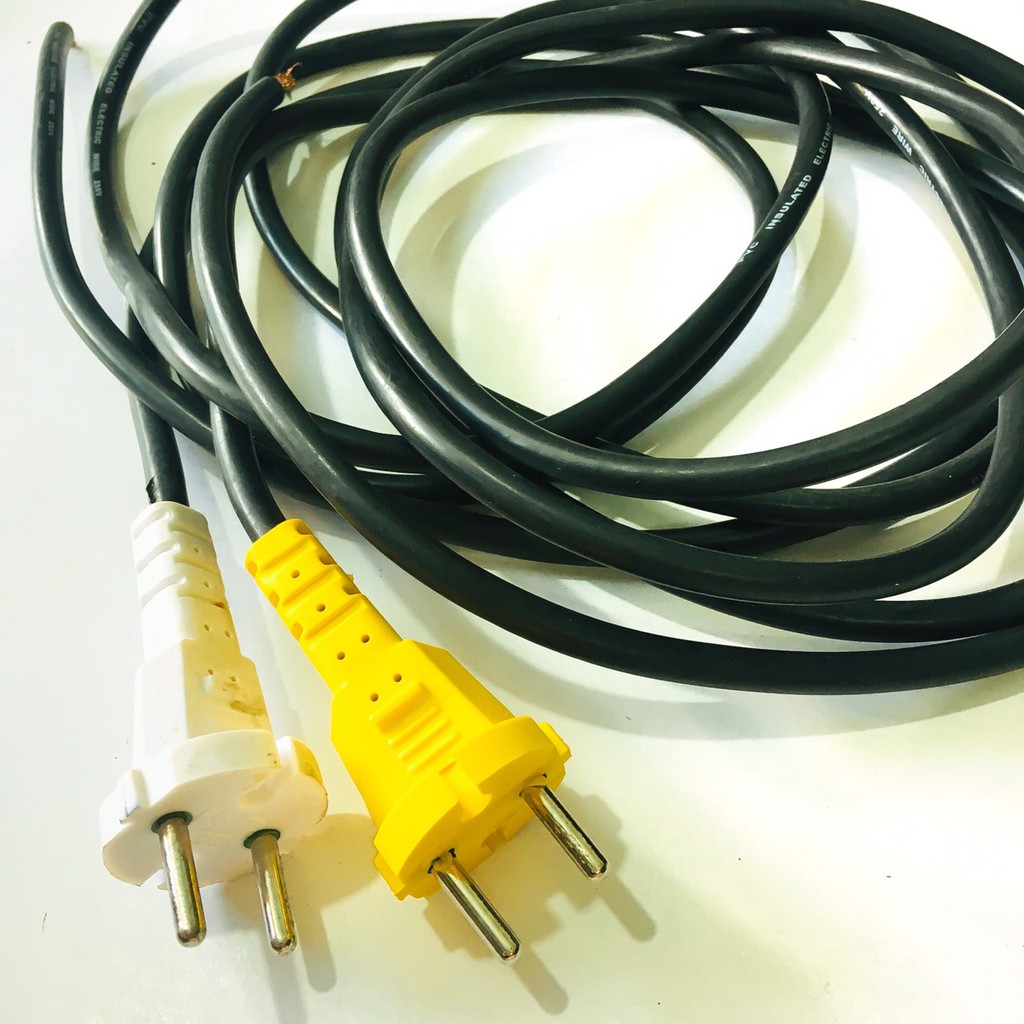 Dây nguồn máy khoan loại tốt dài 2m 3m lõi đồng, dây nguồn máy mài, hàn, cắt