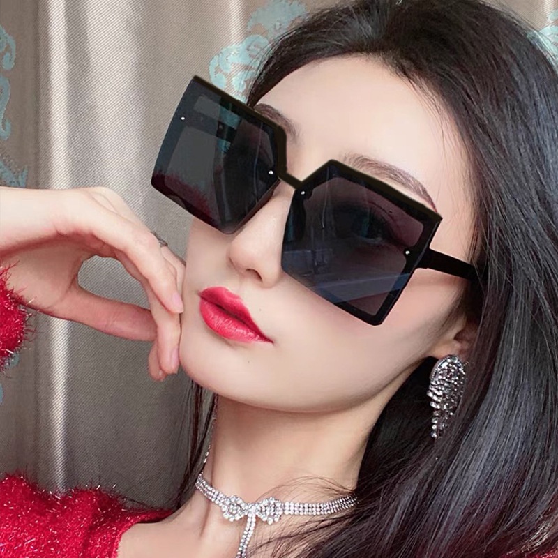 Kính mát gọng vuông lớn thời trang Hàn Quốc 2021 cá tính
