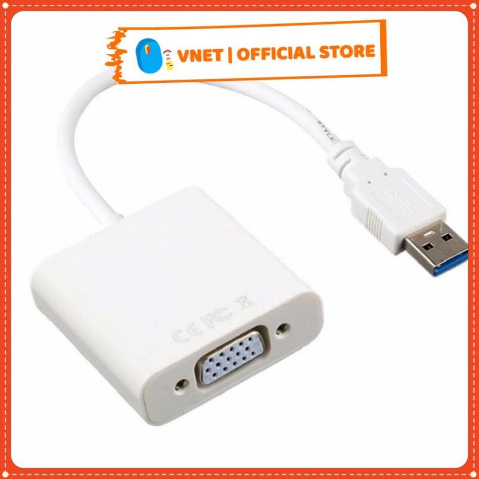 [Loại 1] Dây chuyển từ USB 3.0 sang tín hiệu VGA chất lượng cao  - SPANA