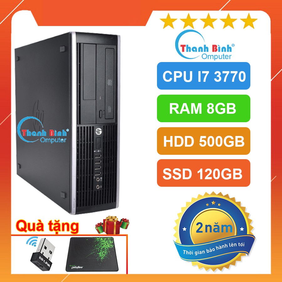 Máy Tính Để Bàn Cũ ☀️ThanhBinhPC☀️ May Tinh De Ban | HP PRO 6300/8300 ( I7 3770/8G/120G/500G ) - Bảo Hành 24 Tháng.